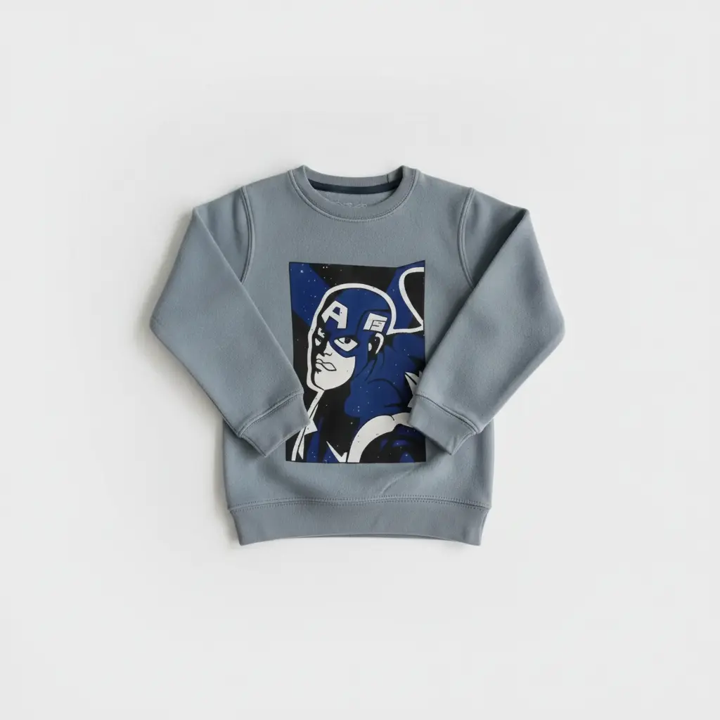 AI Generated RollOver Avenger Sweatshirt Flat-Lay
