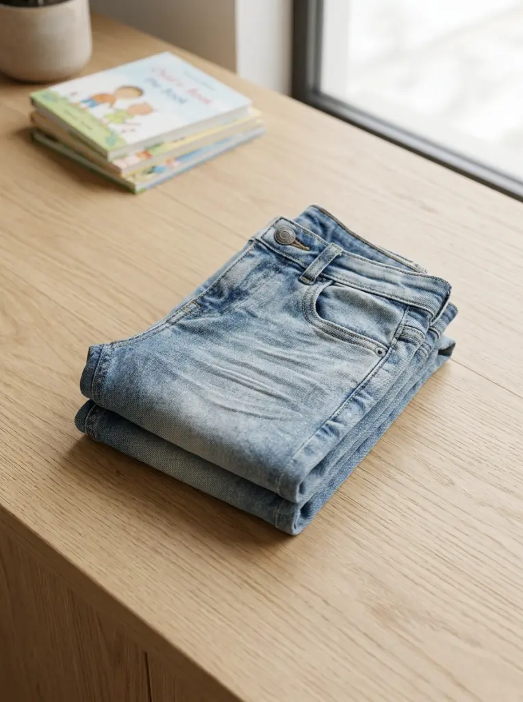 AI Generated Elo Boys Lightblue Jeans Lifestyle Presentation