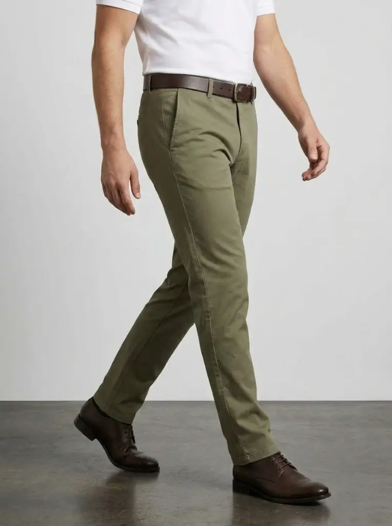 AI Generated Carom Olive Pant Studio Pose 2