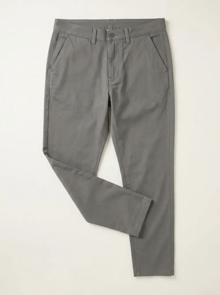 AI Generated Carom Grey Pant Flat Lay Shot