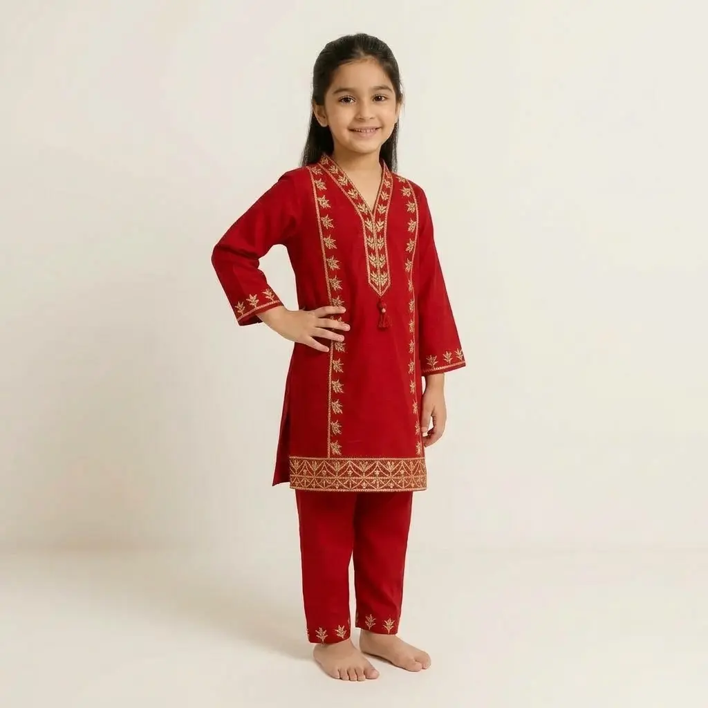 AI Generated Eye Kandy Red Fancy Dress - Alternative Pose