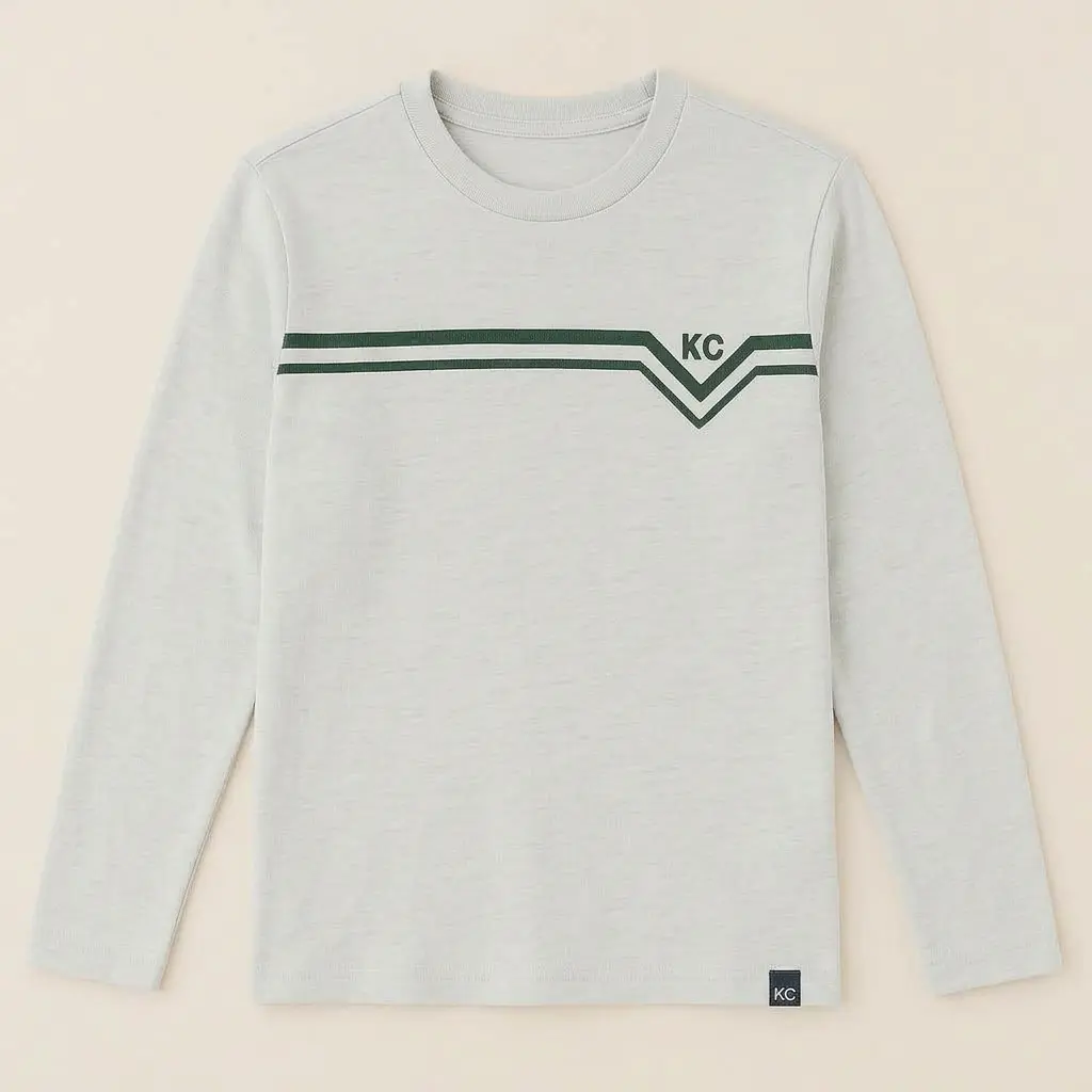 AI Generated ELO KC Gray T-Shirt Flat Lay