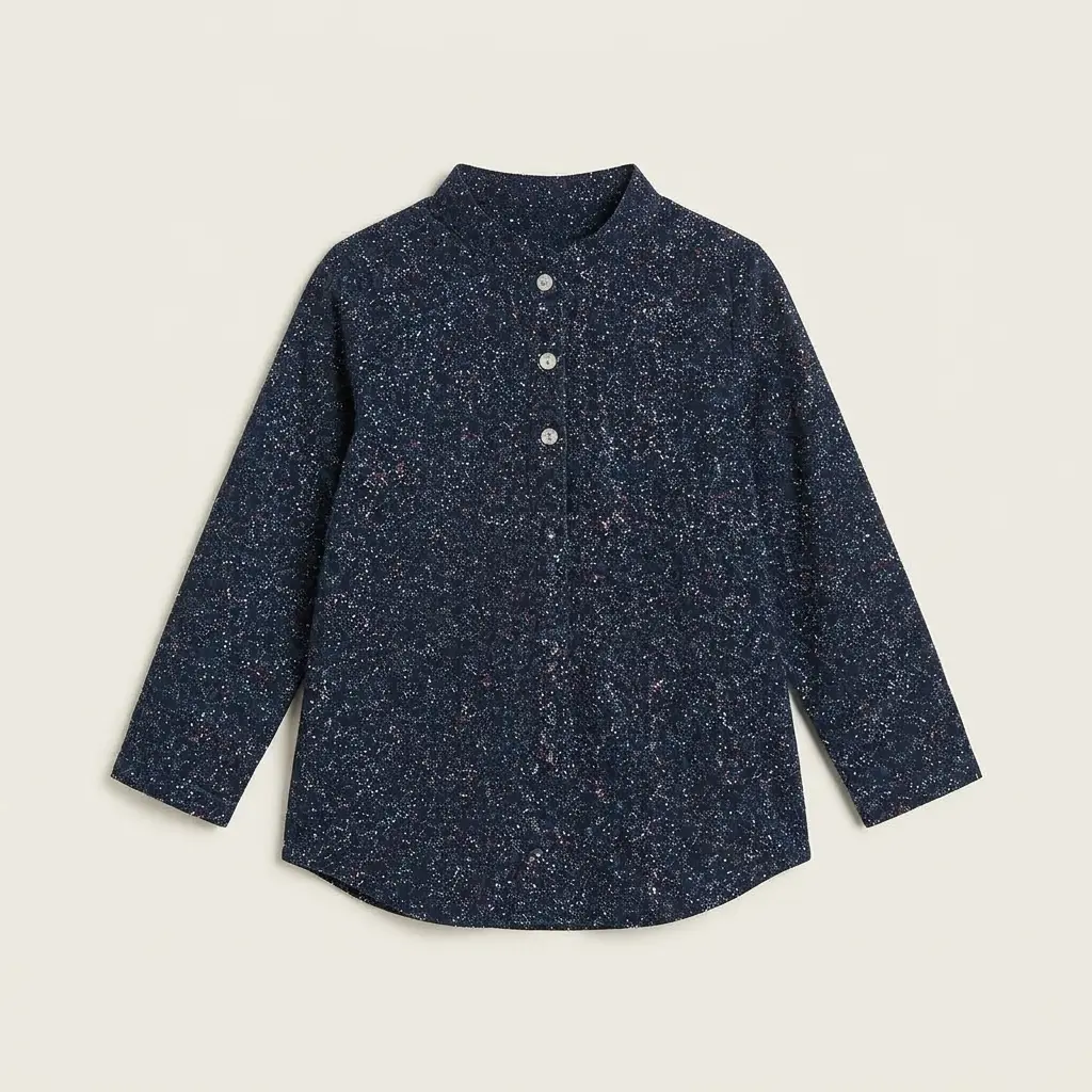 AI Generated Imported Cotray Black Top Flat Lay