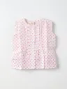 Rollover Girls White Pink Top