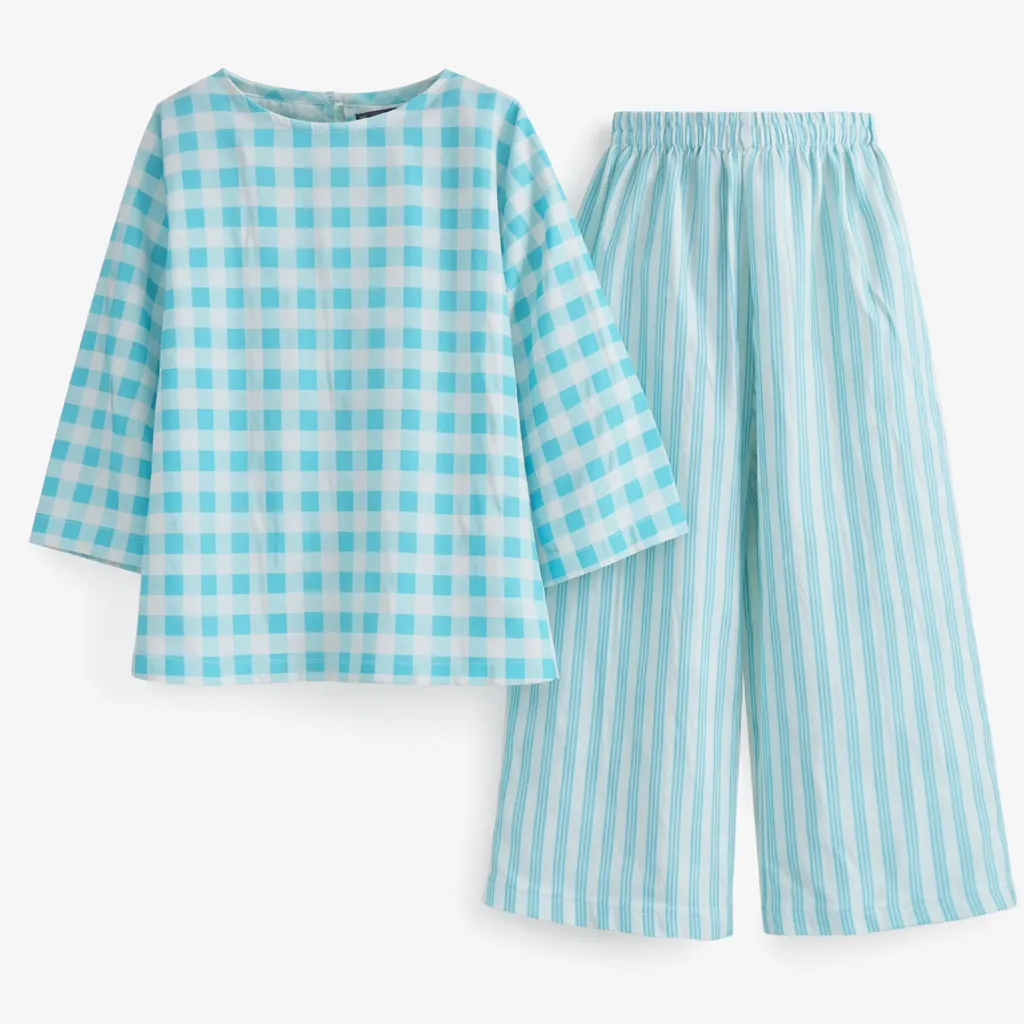 PepperLand  Girls Check Co-Ord set (1-2Y)