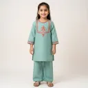 PepperLand  Girls Mint Suit