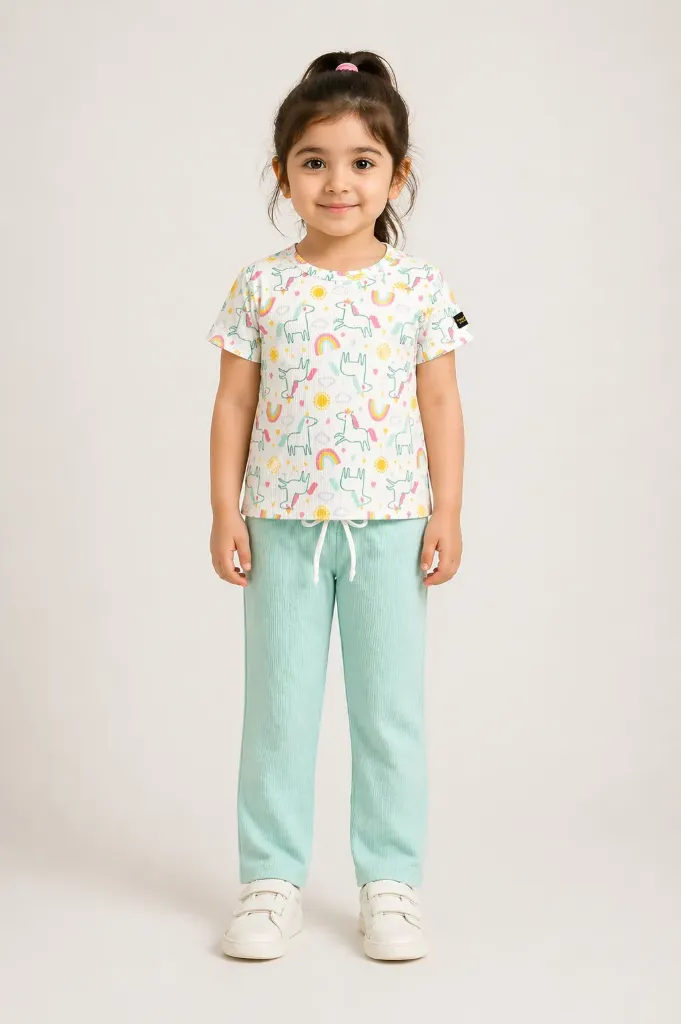 Elo Girls Unicorn Co-Ord Set