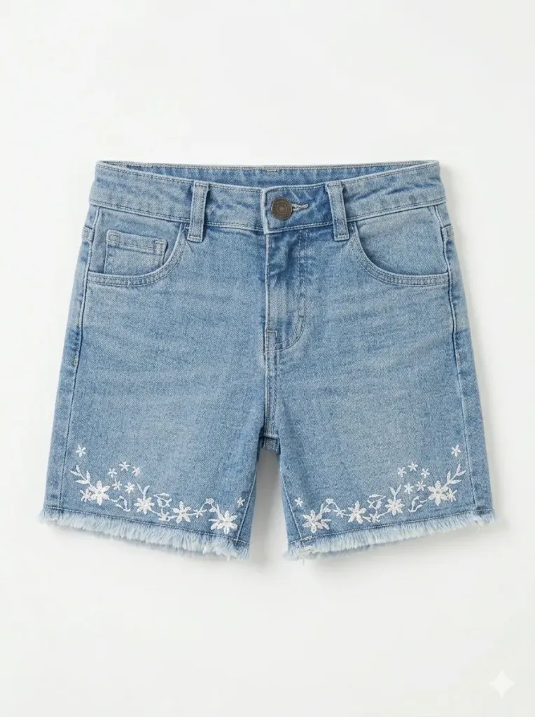Turtle Girls EMB Short (9-12M)
