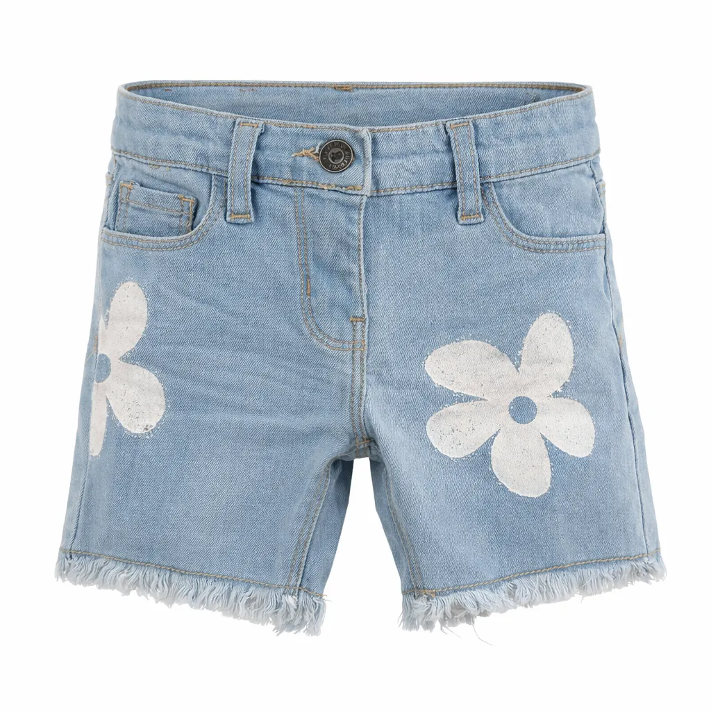 Rollover Girls Flower Shorts (12-18M)