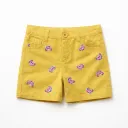 Rollover Girls Mustard EMB Shorts