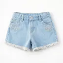 Bacha Party Girls IceBlue EMB Shorts