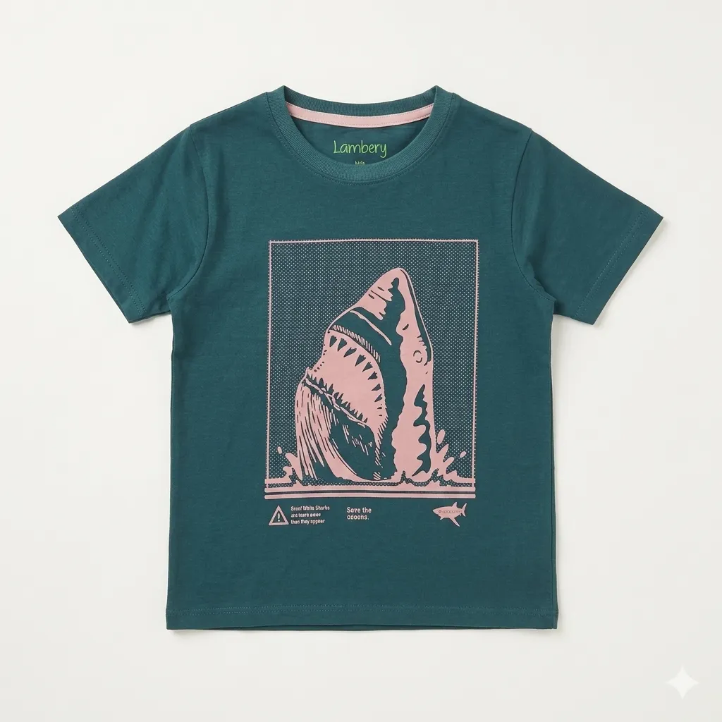 Minnie Minors Boys Shark T-Shirt (12-18M)