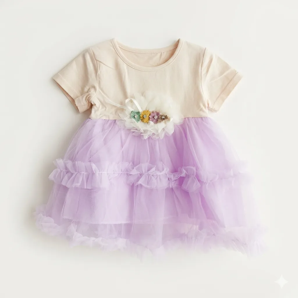 Imported Purple Frock (9-12M)