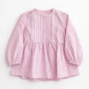 Hopscotch Girls pink lining EMB Top