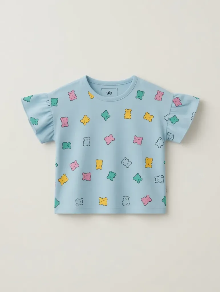 RollOver Girls Blue Tshirt (6-12M)