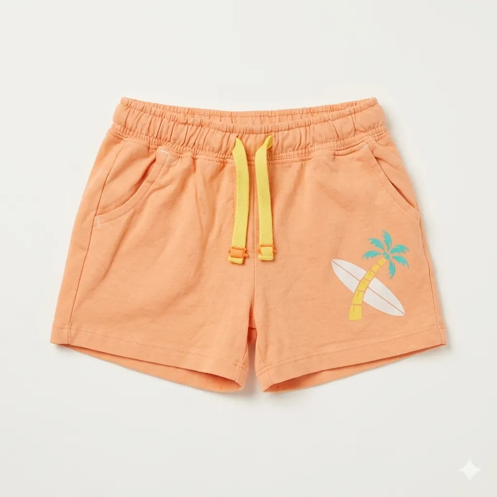 RollOver peach Shorts