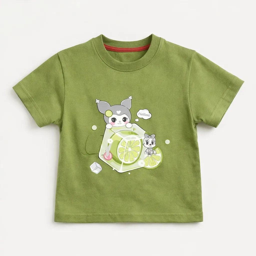 Minnie Minors Girls Olive TShirt (9-12M)