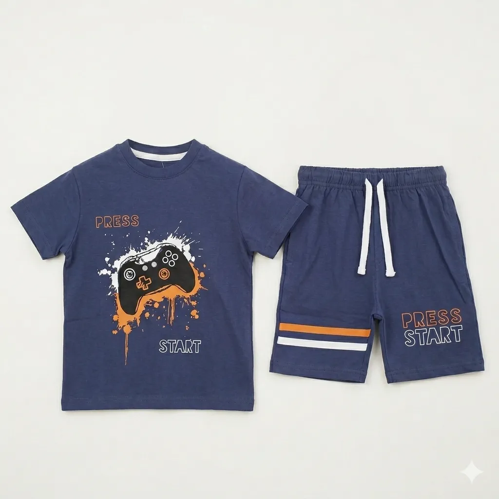 Minnie Tinnie Boys Blue Co-Ord Set