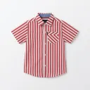 RollOver Boys Red&White Casual Shirt