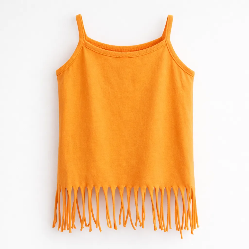 Rollover Girls Orange Tank Top (6-12M)