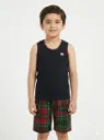 Leasureclub Boys Sando Co-Ord Set