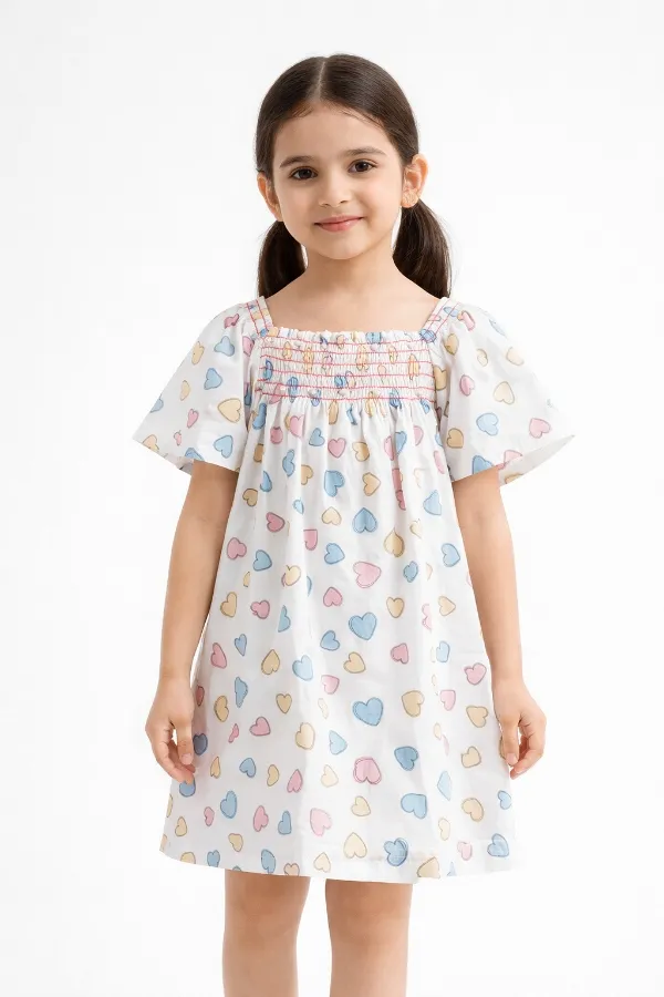RollOver Heart Printed Top (5-6Y)