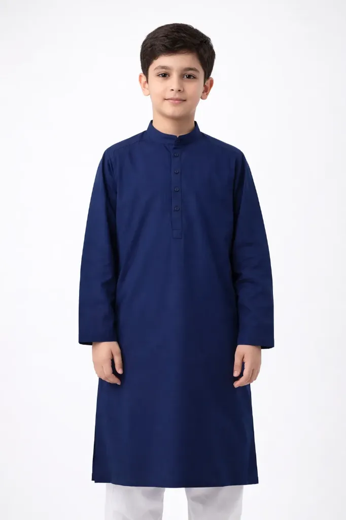 RollOver Boys NavyBlue Kurta (3Y)