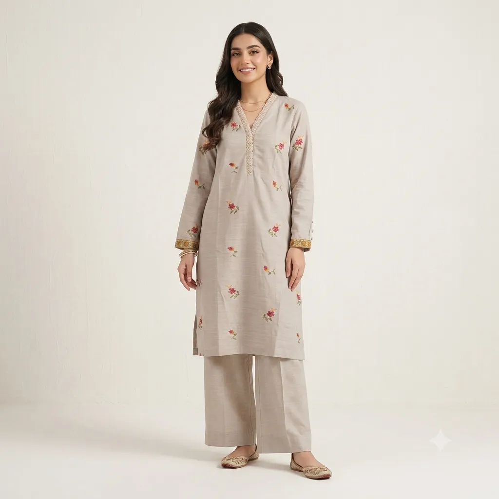 Alkaram Beige 2pc