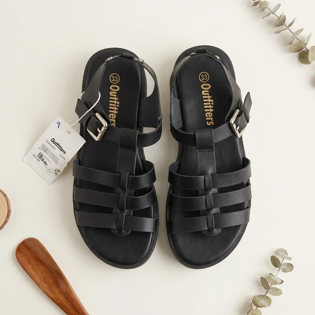 Outfitter Girls Black Sandal