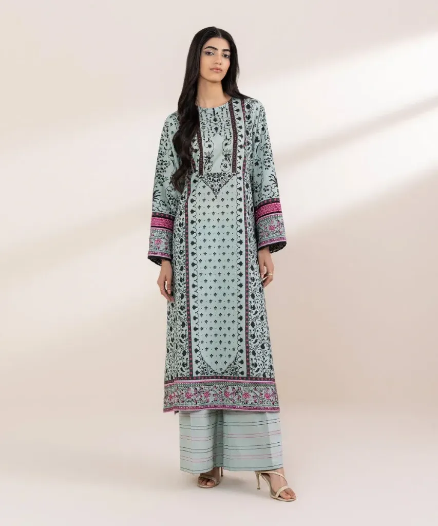 Sapphire Embroidered Lawn Shirt