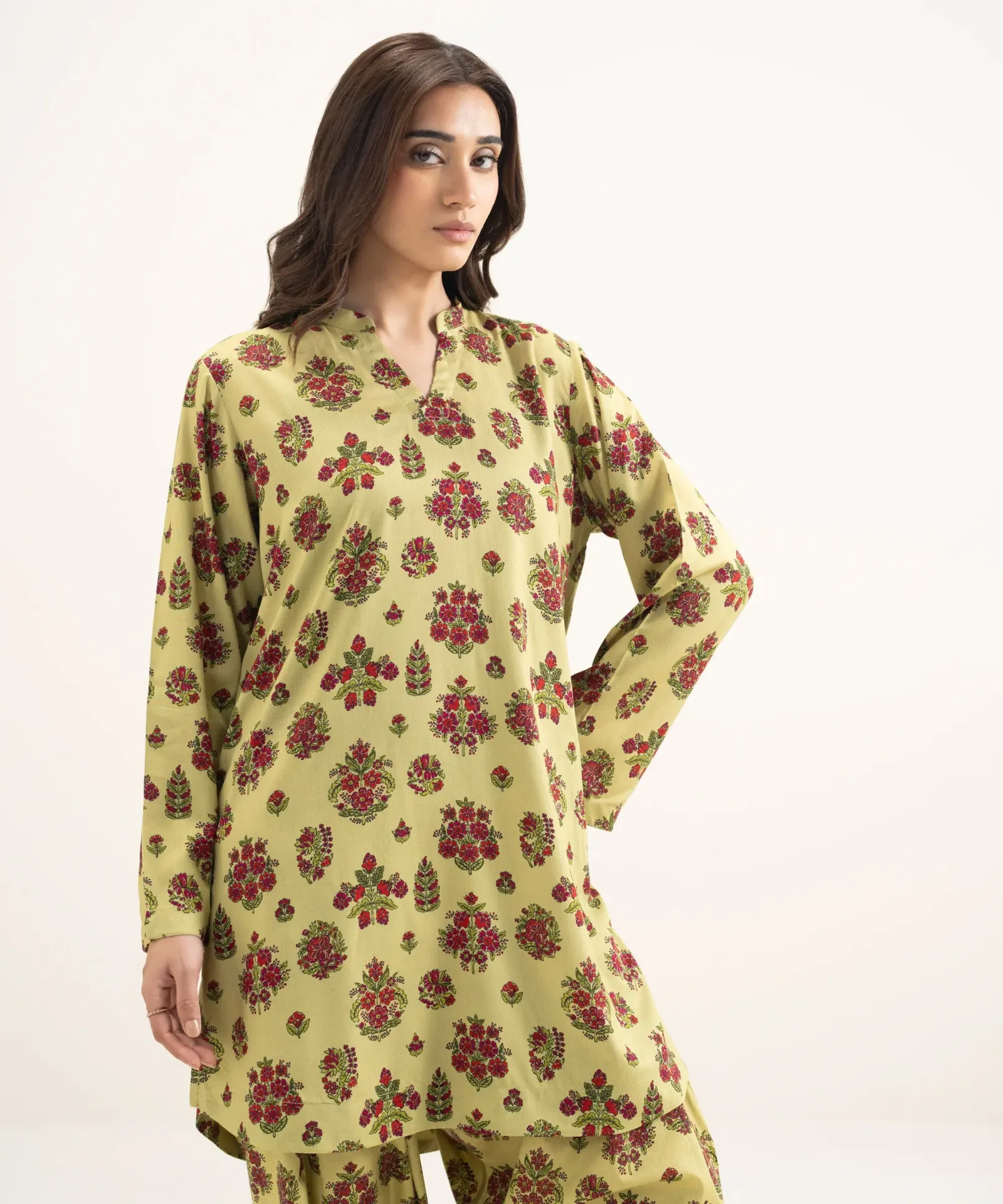 Sapphire Printed Arabic Lawn Shirt