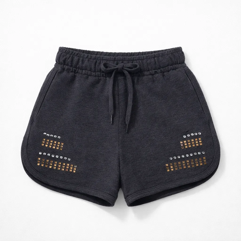 Breakout Girls Charcol Black Shorts (1-2Y)