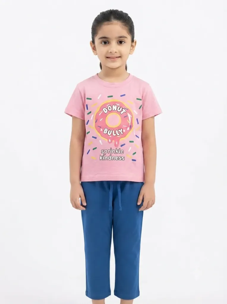 Minnie Tinnie Girls Donut Co-Ord Set (1-2Y)