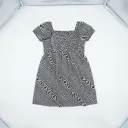 PepperLand Girls Black Printed Top