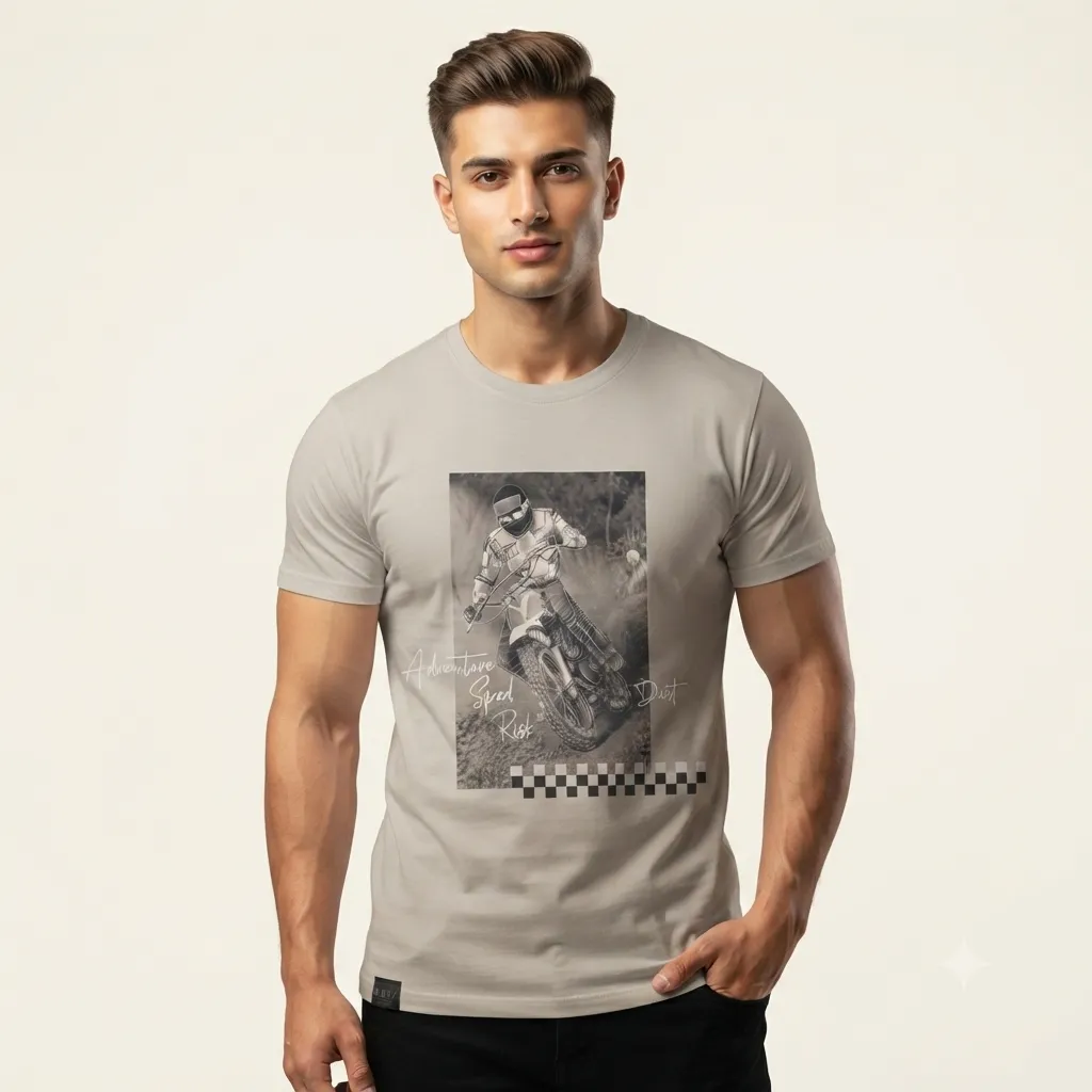 Men Biker Tshirt