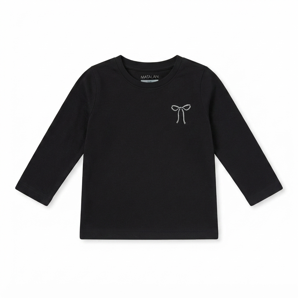Minnie Minors Black Bow TShirt (3-6M)