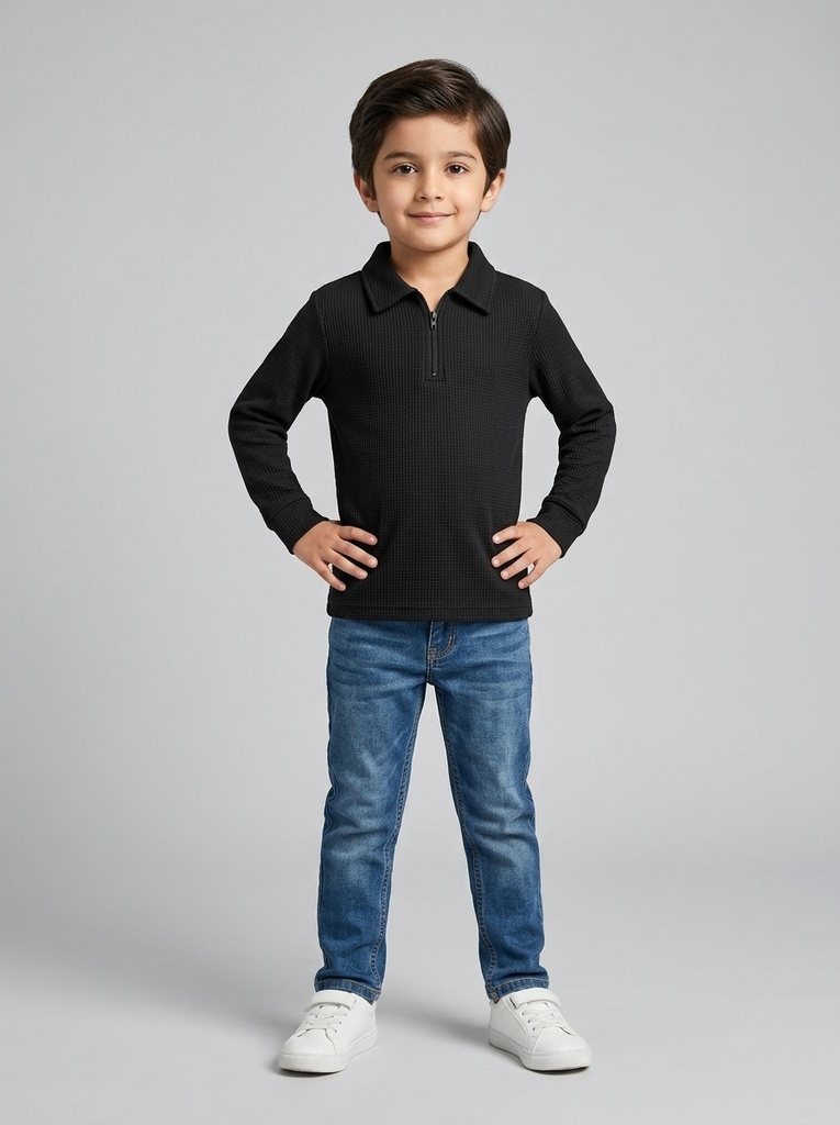 Minnie Minors Thermal Black TShirt (9-12M)