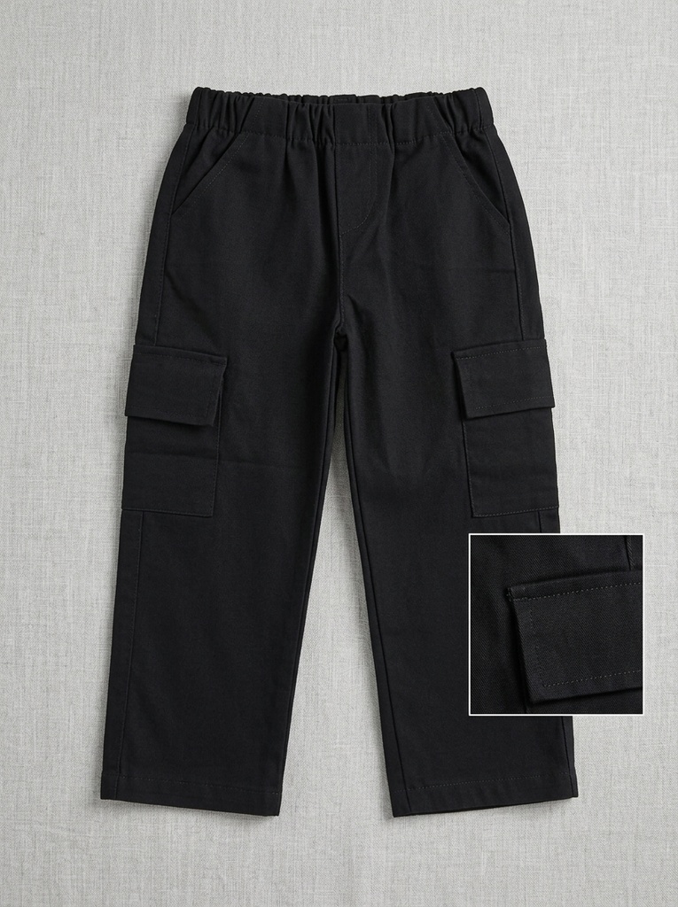Minne Minors Black Cargo Pant (9-12M)