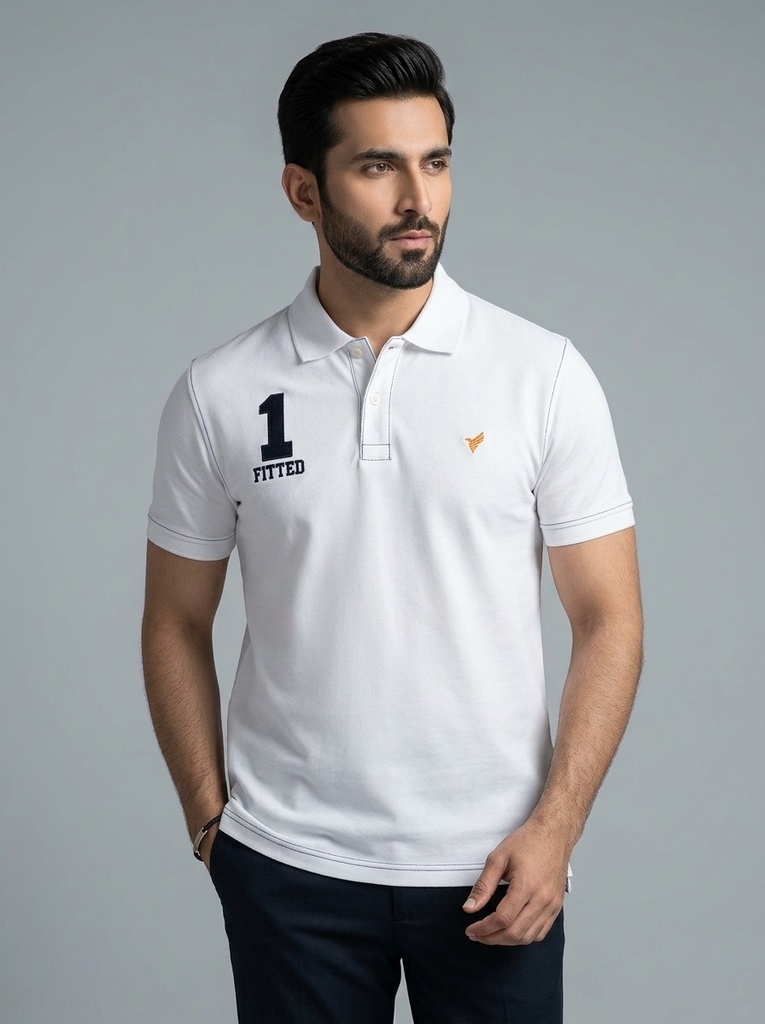 ELO Men White Polo