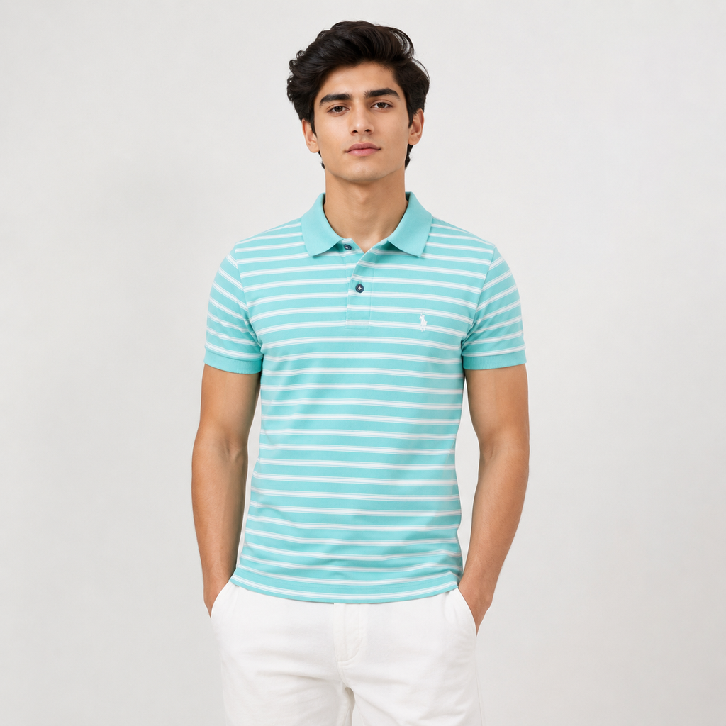 LC Men MintWhite Polo
