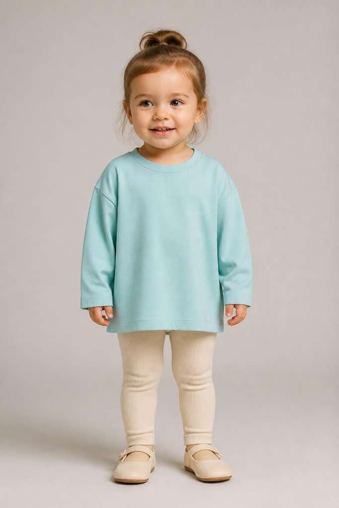 RollOver Girls SeaGreen Baggy Shirt (12-18M)