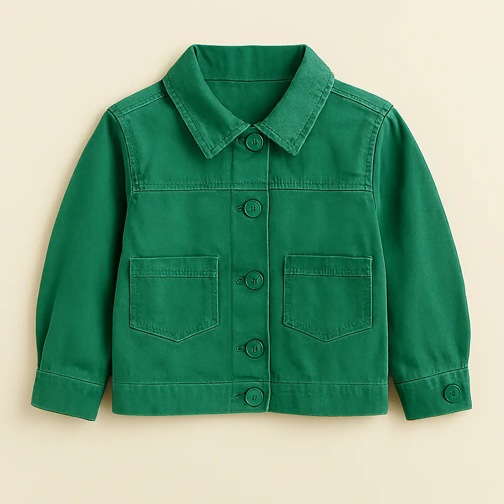 RollOver Denim Green Jacket (2Y)