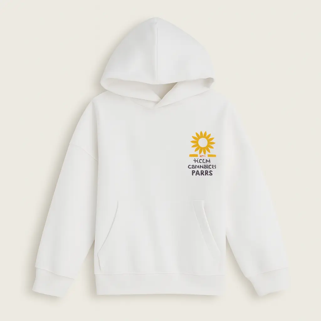 RollOver White Hoodie