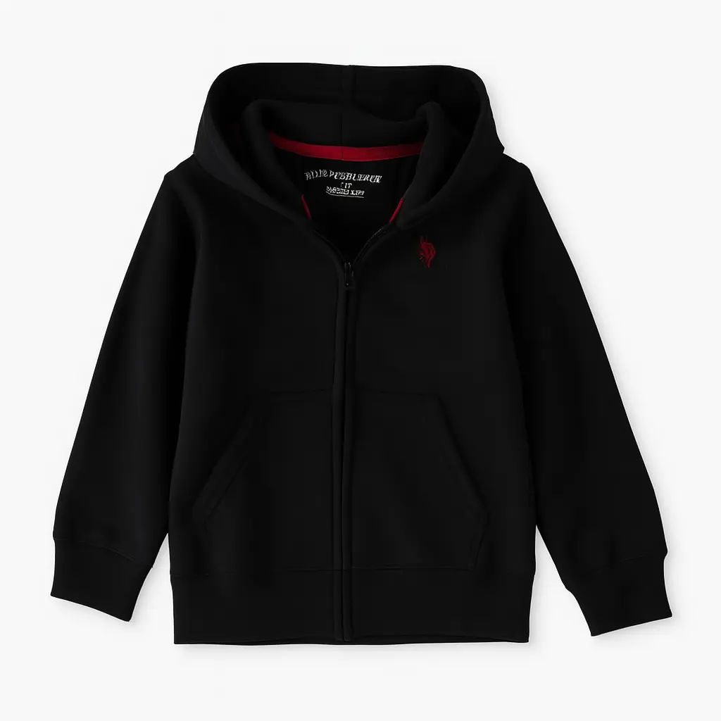 US Polo Hoodie Black (8-9Y)