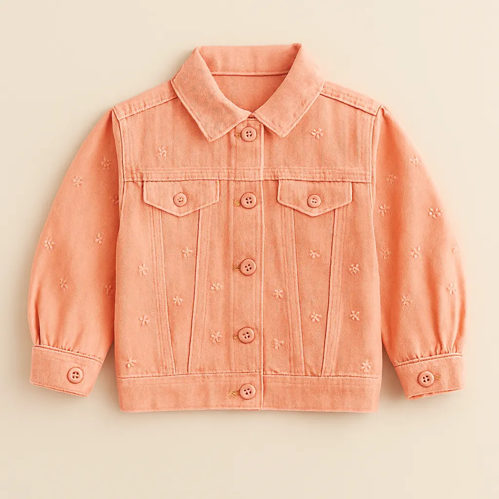 RollOver Denim Peach Jacket