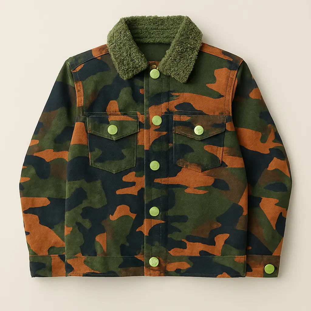 LC Cotray ORG GRN Jacket (2-3Y)