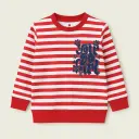 RollOver Red Yarn SweatShirt