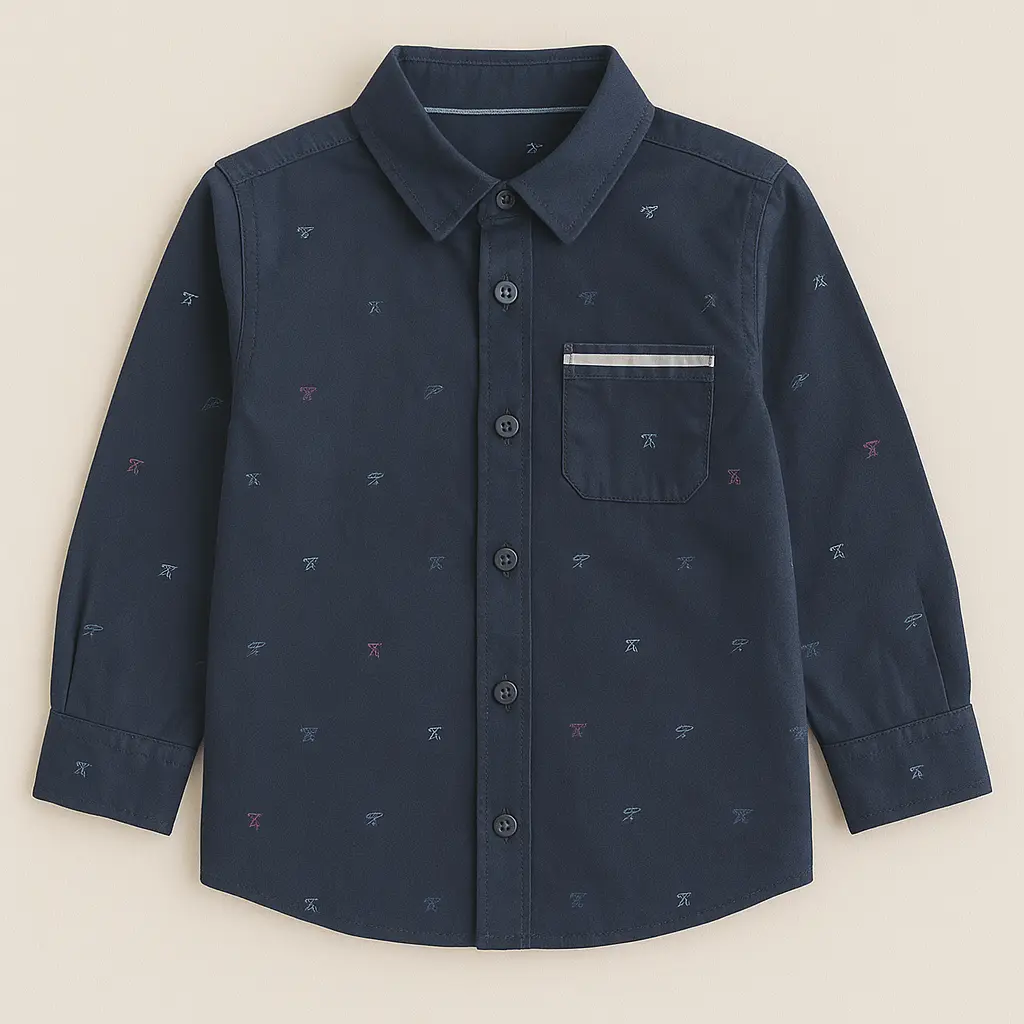 LC Blue Casual Shirt (12-18M)