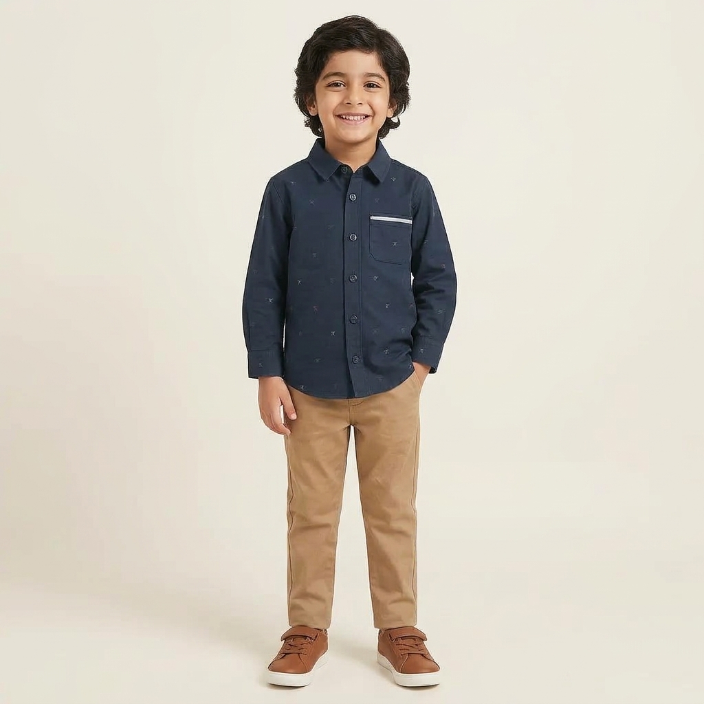 LC Blue Casual Shirt (12-18M)