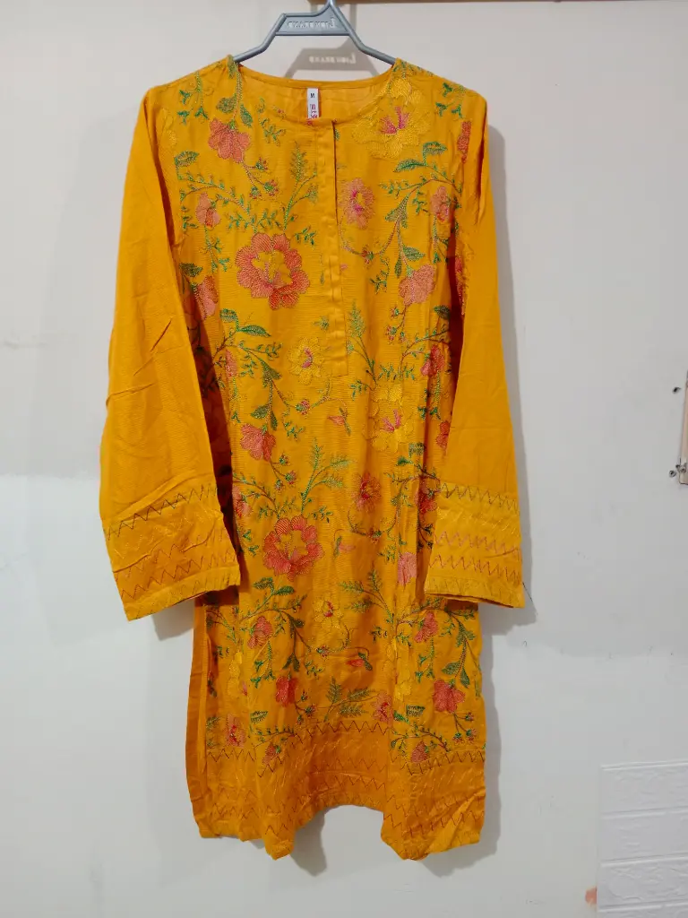 Women Stylo EMB Mustard Shirt